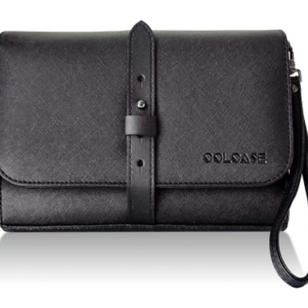 PU Leather Large RFID Blocking Travel Storage Case - Picture 2 of 10
